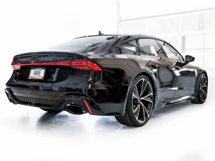 AWE SwitchPath™ Catback Exhaust for Audi C8 RS6/RS7 - Diamond Black Tips - Image 16