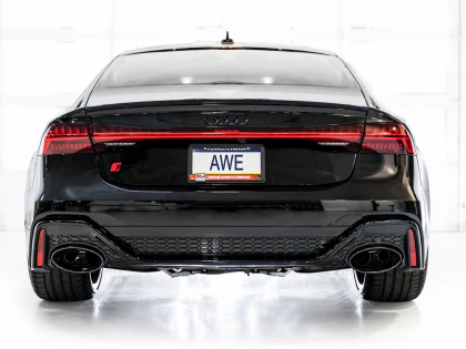 AWE SwitchPath™ Catback Exhaust for Audi C8 RS6/RS7 - Diamond Black Tips - Image 23