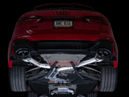 AWE SwitchPath™ Catback Exhaust for Audi C8 RS6/RS7 - Diamond Black Tips - Image 26