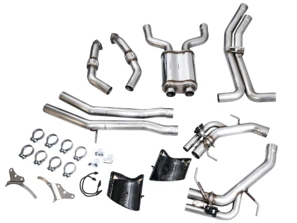 AWE SwitchPath™ Catback Exhaust for Audi C8 RS6/RS7 - Diamond Black Tips - Image 9