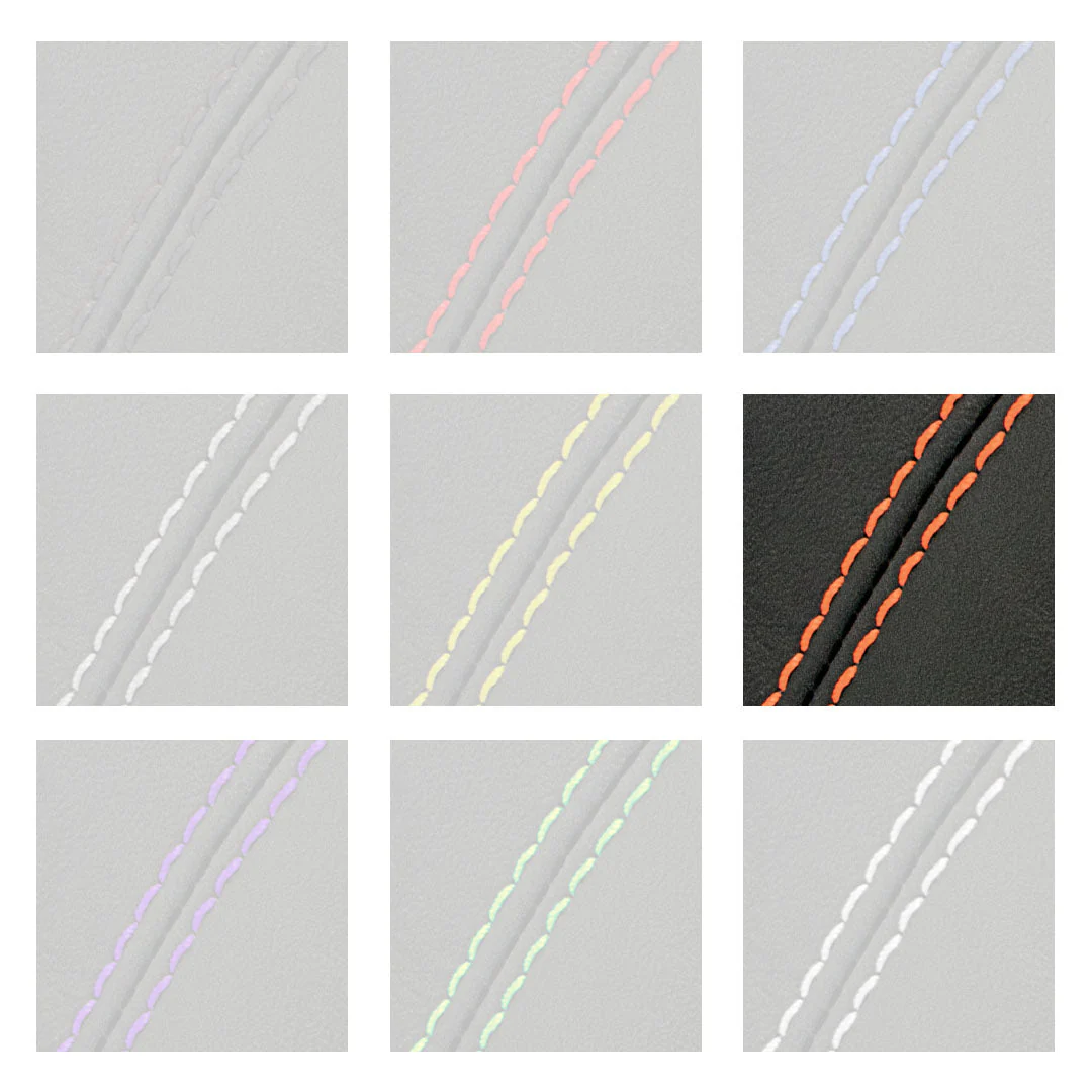 BFI F56 MINI Automatic Shift Boot (Black Leather / Orange Stitch) - CLEARANCE - Image 7