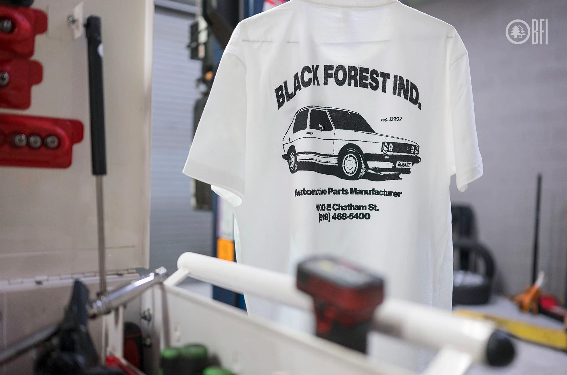 BFI Garage Shirt - White - Image 5