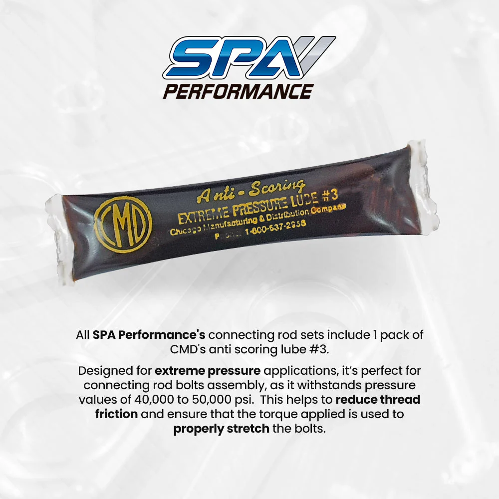 SPA TURBO FORGED PISTON AND RINGS SET 83MM VW/AUDI 2.0L TSI + 144MM X 20MM HIGH PERFORMANCE STEEL BASIC CONNECTING ROD SET 3/8" BOLT (600HP) - Image 5