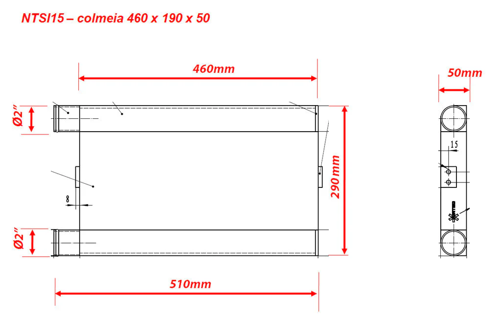 SPA TURBO Front intercooler kit for Audi A3 1.8 Turbo 20V – 150cv – Blue Hose - Image 6