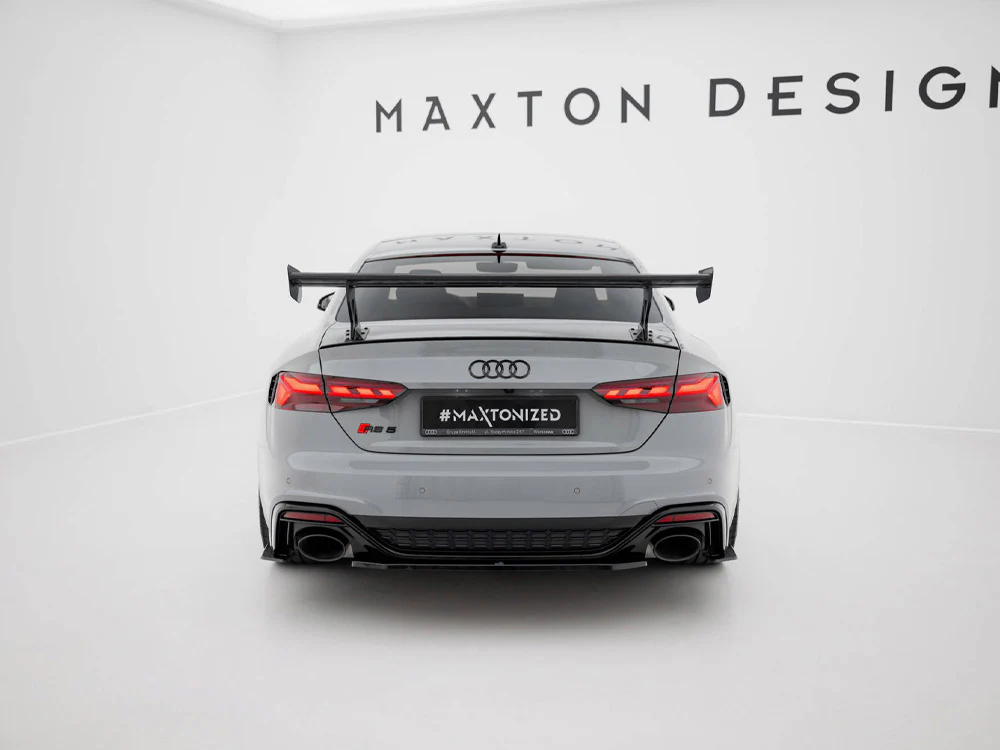 Maxton Design Carbon Spoiler w/ External Brackets Uprights V1 - Audi B9 A5 / S5 / RS5 Coupe - Image 3