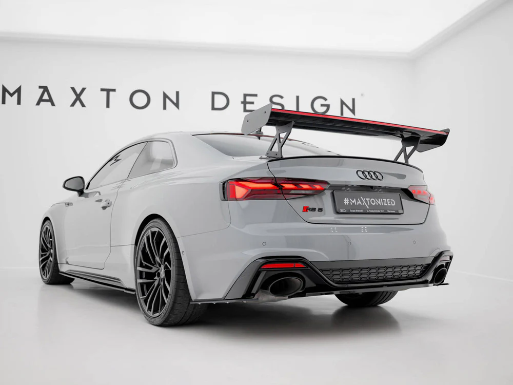 Maxton Design Carbon Spoiler w/ External Brackets Uprights V1 + LED - Audi B9 A5 / S5 / RS5 Coupe - Image 10