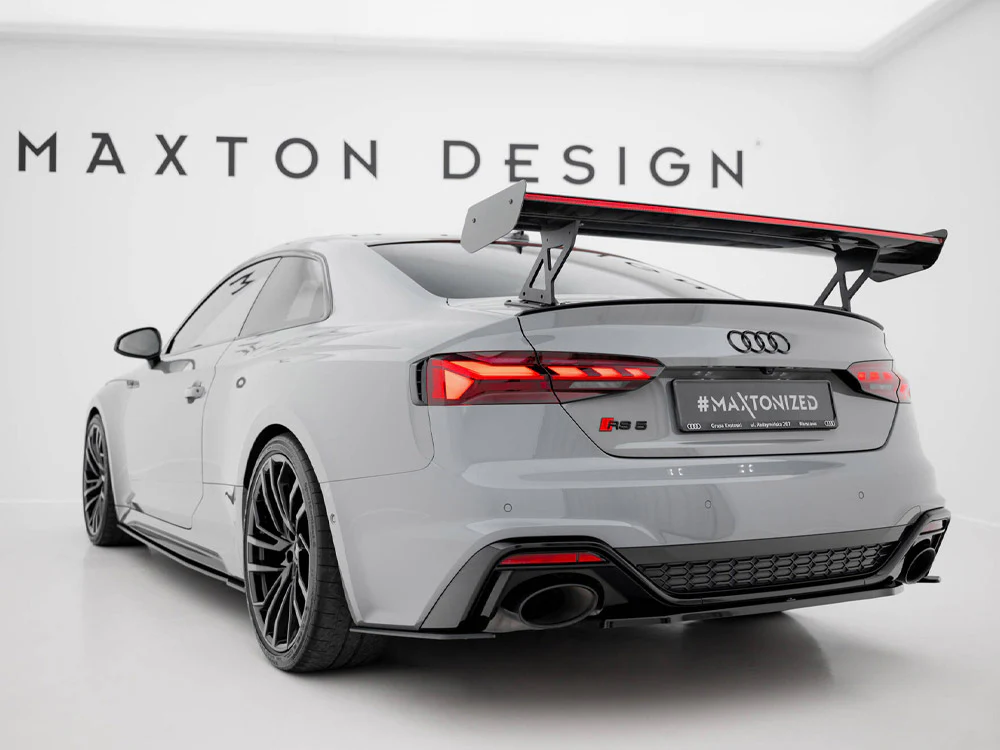 Maxton Design Carbon Spoiler w/ External Brackets Uprights V1 + LED - Audi B9 A5 / S5 / RS5 Coupe - Image 6