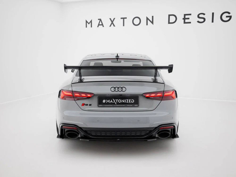 Maxton Design Carbon Spoiler w/ External Brackets Uprights V2 - Audi B9 A5 / S5 / RS5 Coupe - Image 4