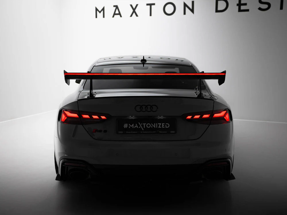 Maxton Design Carbon Spoiler w/ Upper Swan Mounting + LED - Audi B9 A5 / S5 / RS5 Coupe - Image 3