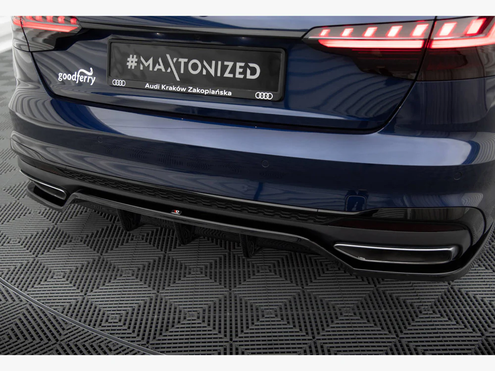 Maxton Design Rear Splitter (Vertical Bars) V2- Audi B9 A4 S-Line (Facelift) - Image 3