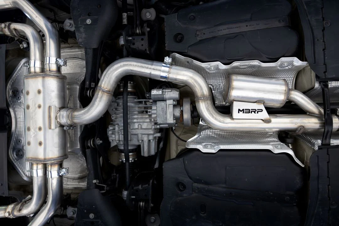 MBRP Armor Pro Series 3" Cat Back Active Exhaust, 2.5" Quad Split Rear Exit w/ Carbon Fiber Tips - Audi 8Y S3 (Copy) - Image 5