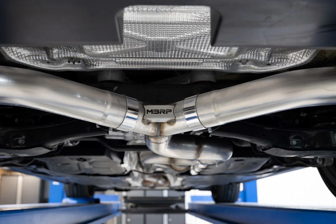 MBRP Armor Pro Series 3" Cat Back Exhaust, Quad Split Rear Exit w/ Stainless Steel Tips (Valve Delete) - Audi 8Y S3 - Image 5