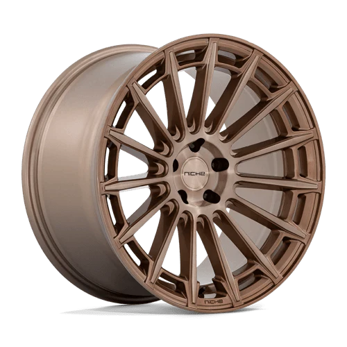 NICHE AMALFI 20X9 5X112 66.6 CB ET25 PLATINUM BRONZE - Image 5