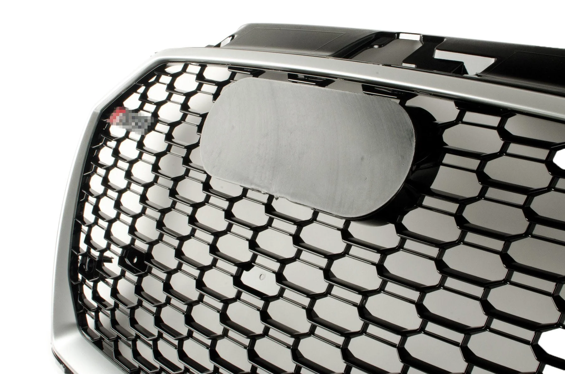 RS Style Grille for Audi 8V FACELIFT A3/S3 - Black With Silver Surround (without Active Cruise) - Black Quattro - CLEARANCE - Image 4